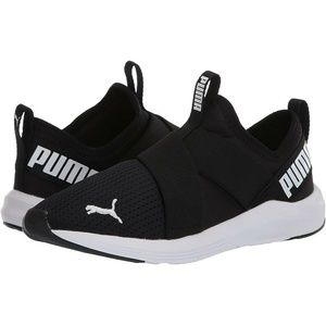 NEW Women's PUMA Chroma Black Slip-On Knit Sneaker Shoe CUSHIONED COMFORT NIB